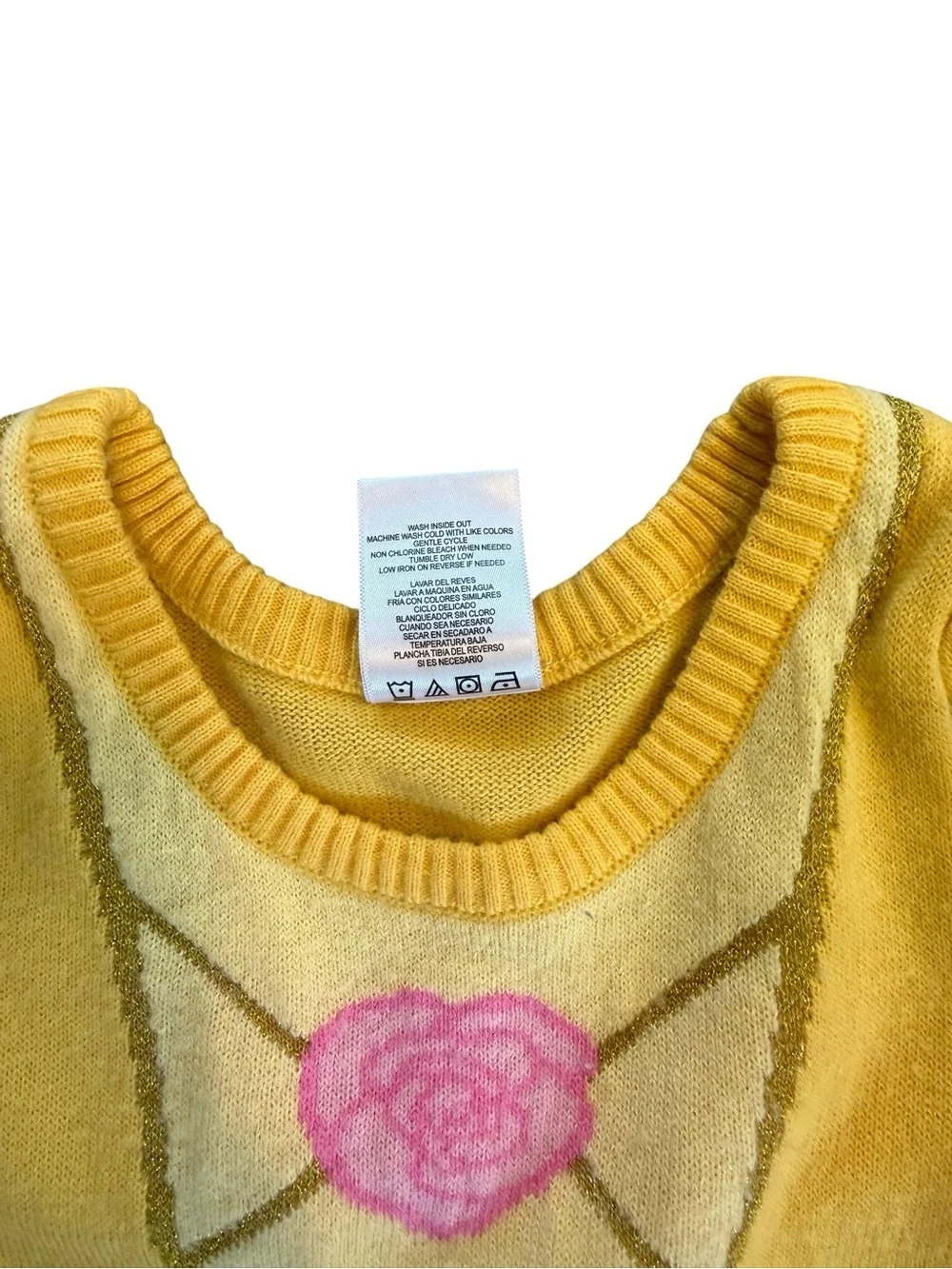 Girls 5T Disney Princess Belle Beauty & The Beast Cosplay dress EUC